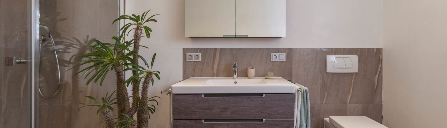 Bad-Referenzbad-marmor-und-holz-Dusche-WC-Spiegelschrank-Waschtisch-Armatur